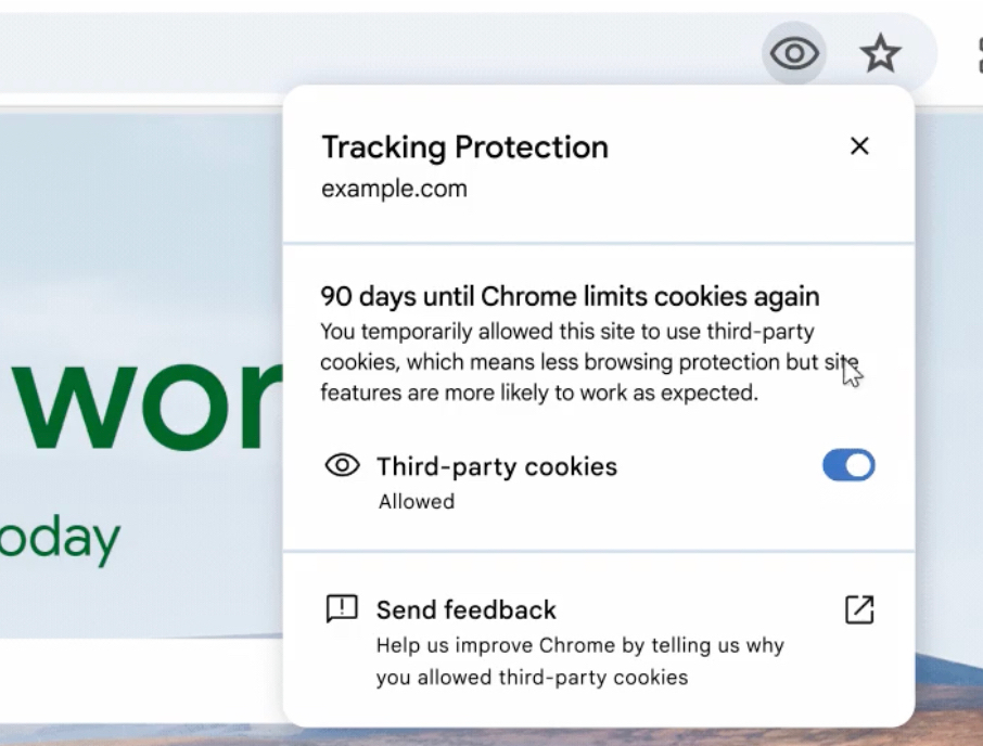 Google тестирует функцию запрета сторонних cookies